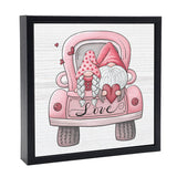 Valentine Gnome Truck | Wood Sign