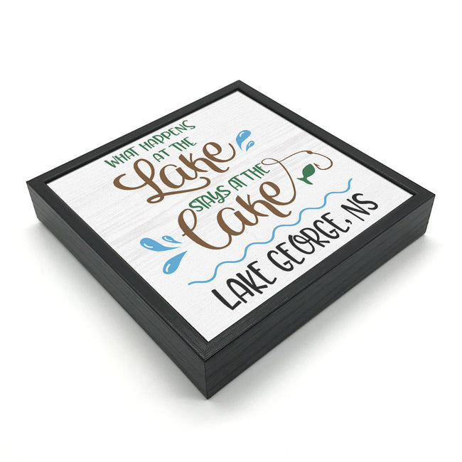 What Happens At The Lake (Custom) | Wood Sign