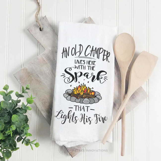 An Old Camper Lives Here | Towel