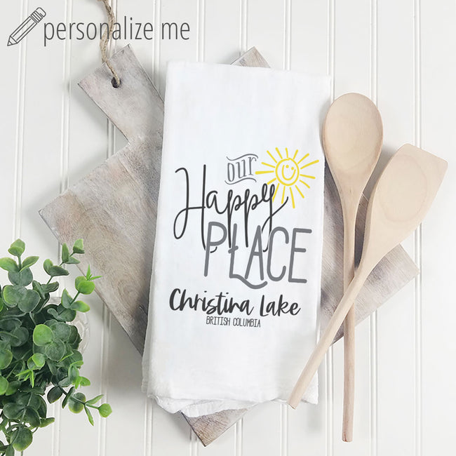 Our Happy Place - Tea Towel