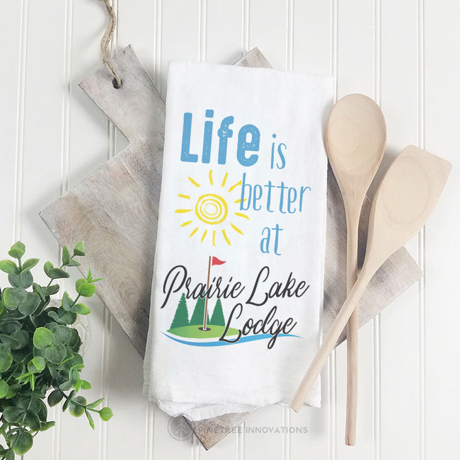 Life Is Better At (Golf) - Tea Towel