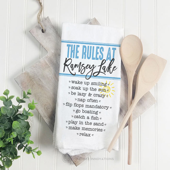 The Rules At - Tea Towel
