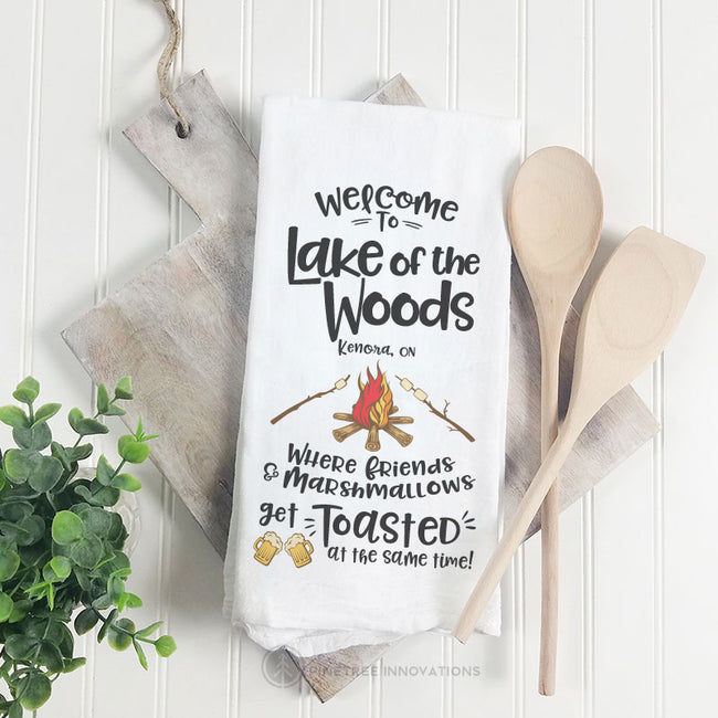 Welcome To (Campfire) - Tea Towel