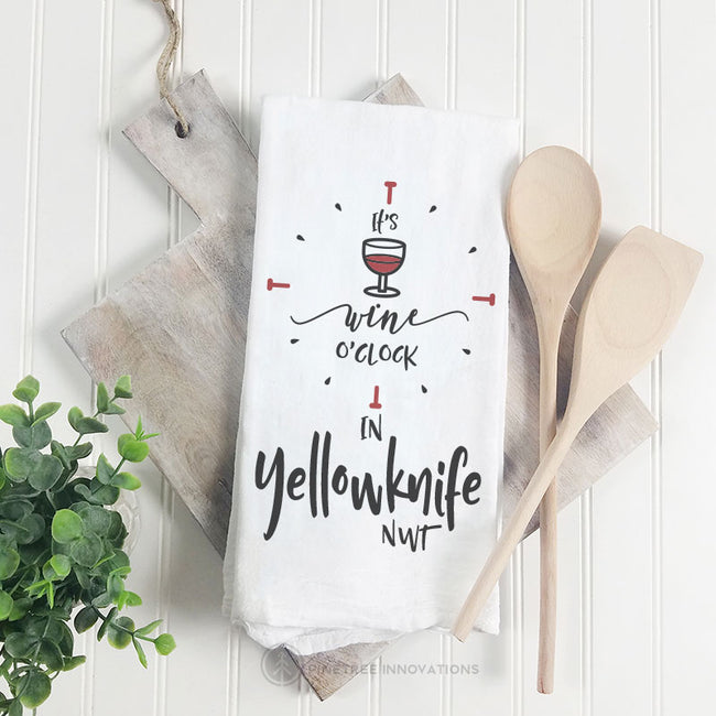 It's Wine o'Clock - Tea Towel