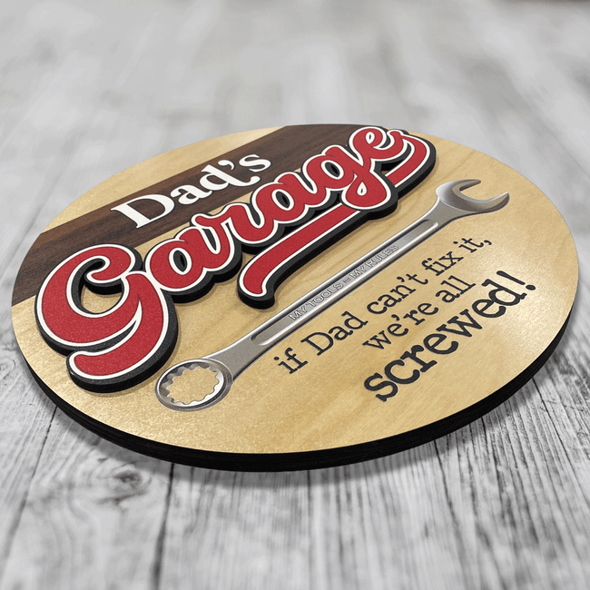 Dad's Garage | Wood Sign