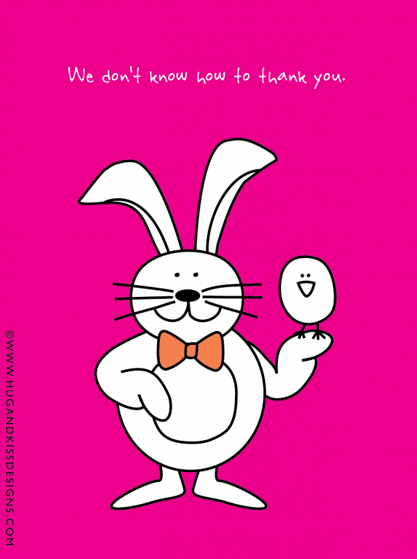 We don’t know how to thank you | Hug & Kiss Card