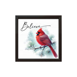 Believe Cardinal | Wood Sign