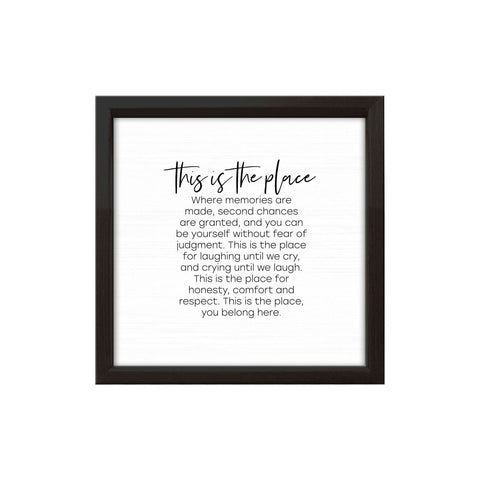 This Is The Place | Wood Sign