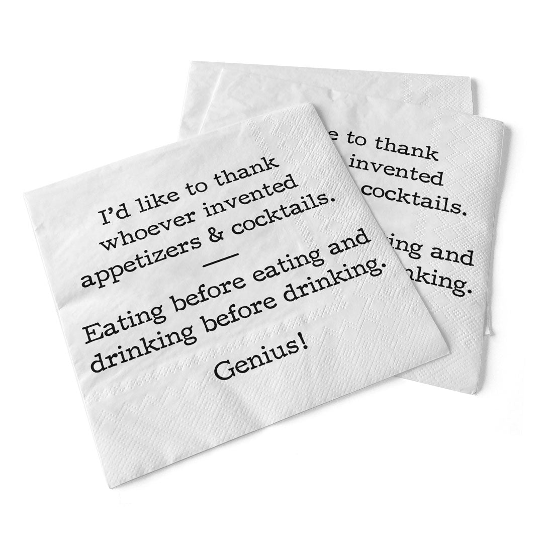 Appetizers &amp; Cocktails | Beverage Napkins
