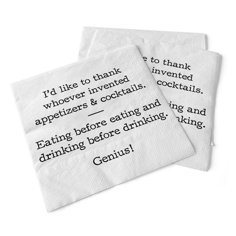 Appetizers & Cocktails | Beverage Napkins