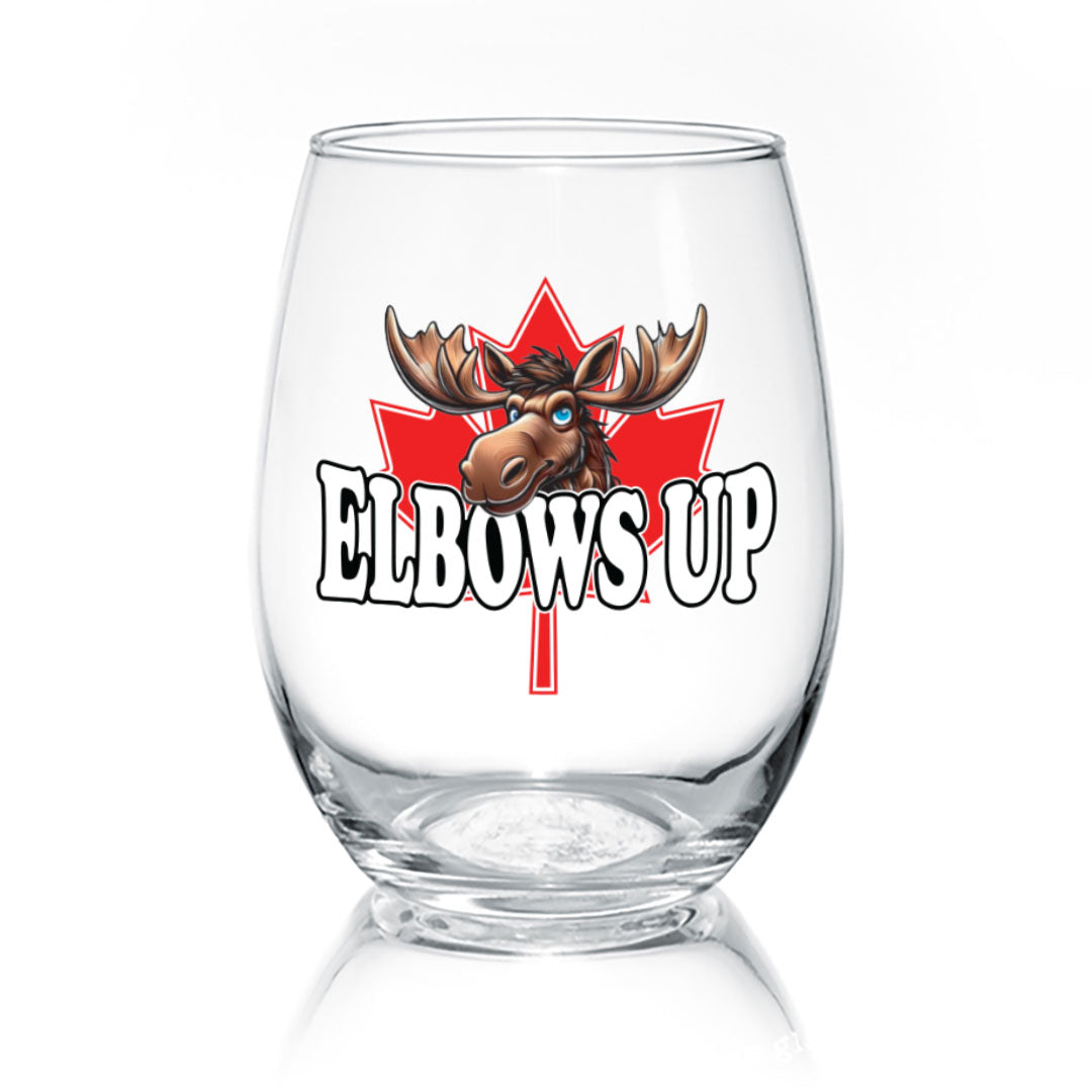 Elbows Up | Wine Glass