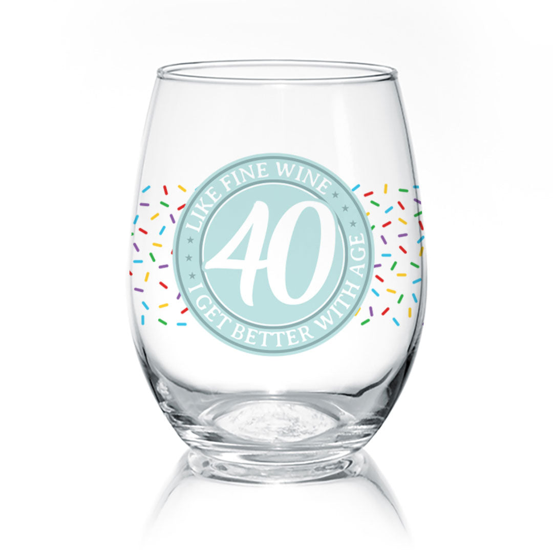Fine Wine Birthday 40 | Wine Glass