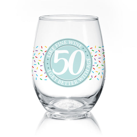 Fine Wine Birthday 50 | Wine Glass