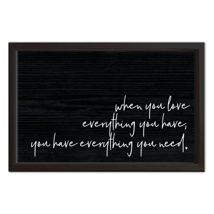 When You Love | Wood Sign