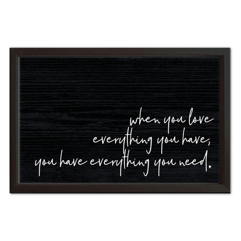 When You Love