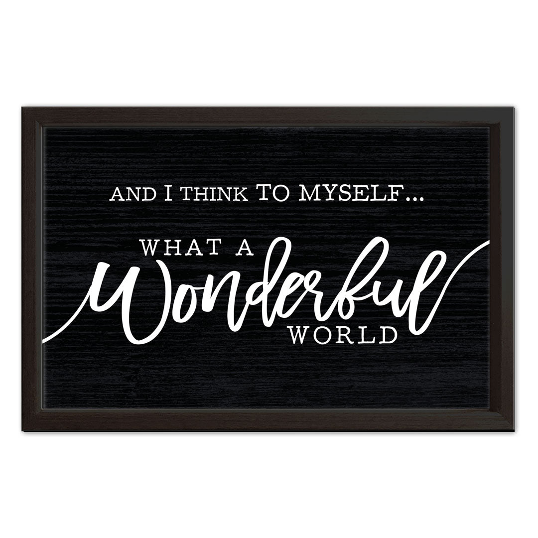 Wonderful World | Wood Sign