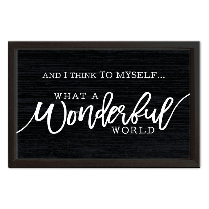 Wonderful World | Wood Sign