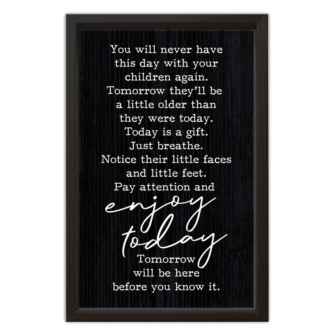 Enjoy Today | Wood Sign