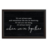 Better Together | Wood Sign