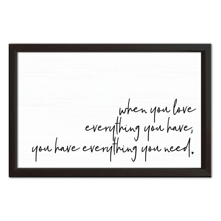 When You Love | Wood Sign