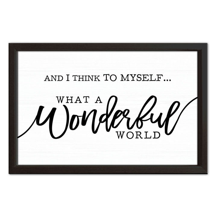 Wonderful World | Wood Sign