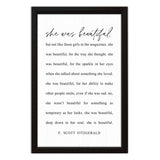 She Was Beautiful | Wood Sign