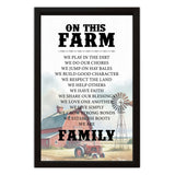 On This Farm | Wood Sign