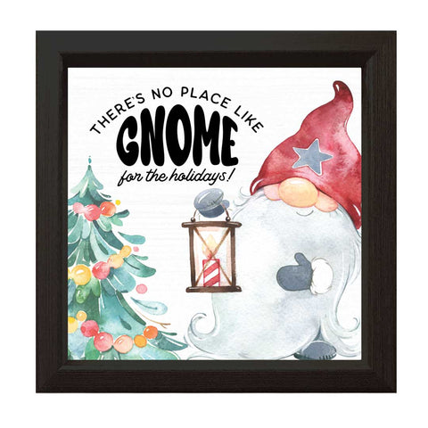 There's No Place Like Gnome | Wood Sign