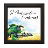 So God Made A Farmer - JD | Wood Sign