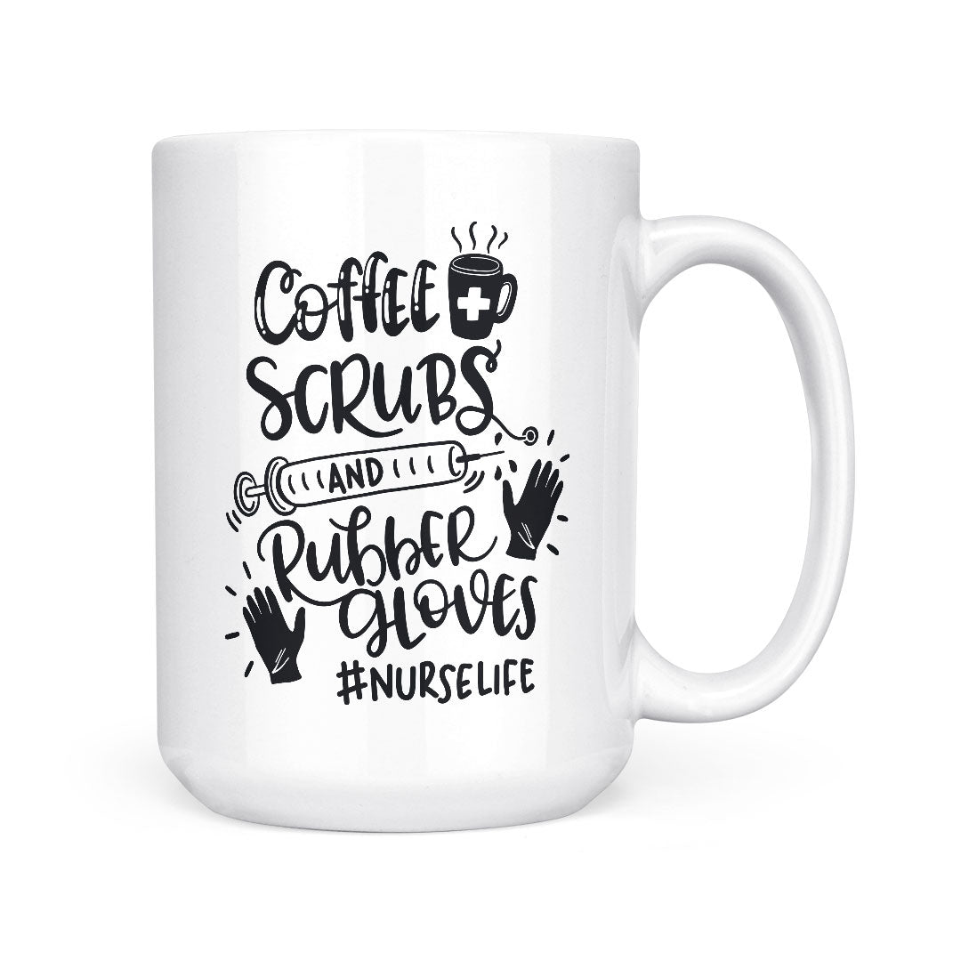 Coffee Scrubs &amp; Rubber Gloves | Mug