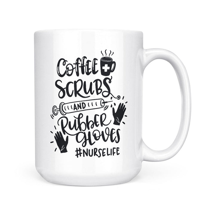 Coffee Scrubs &amp; Rubber Gloves | Mug