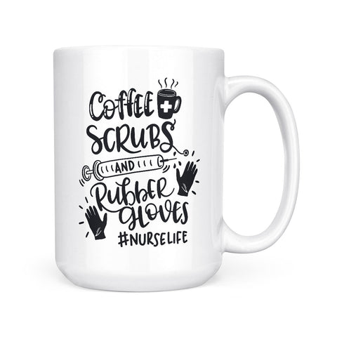 Coffee Scrubs & Rubber Gloves | Mug