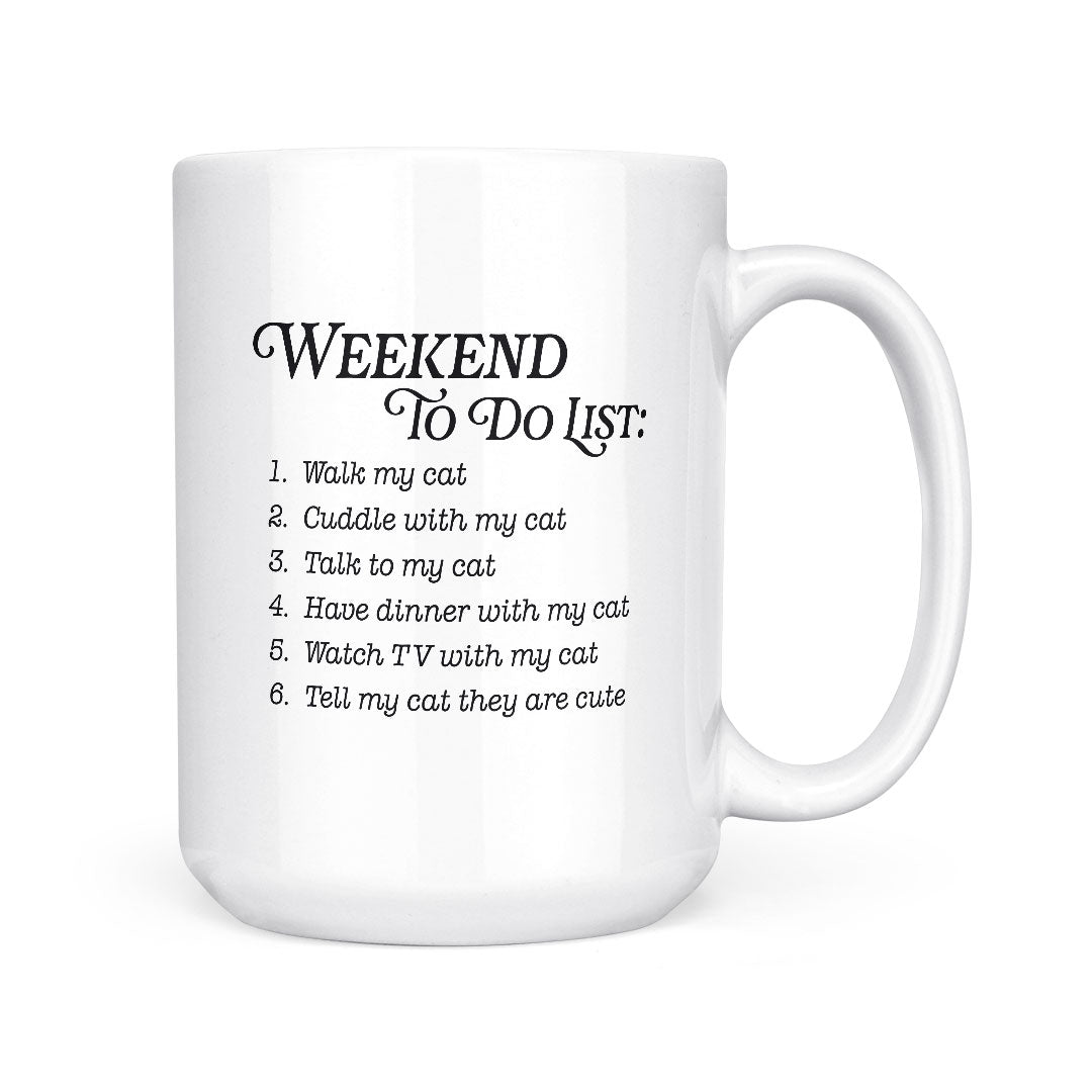 Weekend To Do List - Cats | Mug