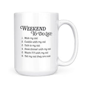 Weekend To Do List - Cats | Mug