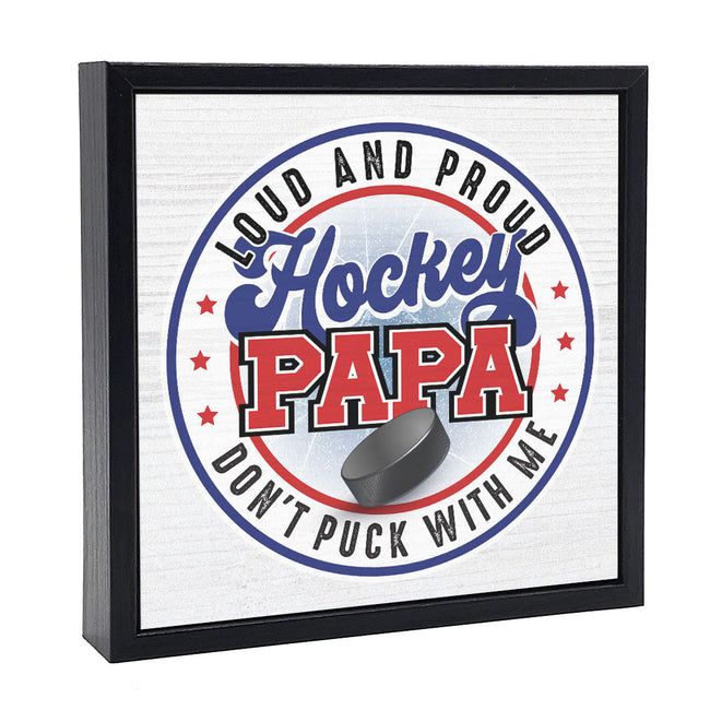 Hockey Papa | 'Chunky' Wood Sign