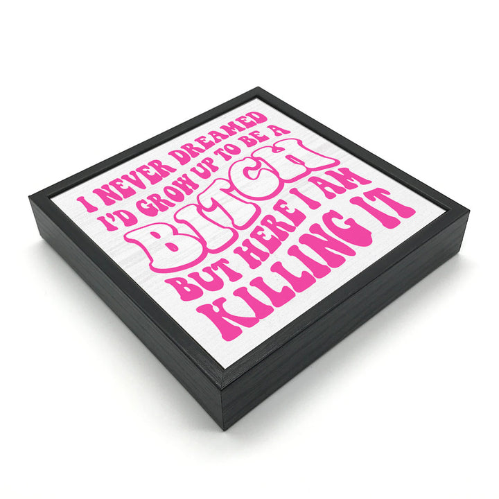 I Never Dreamed - Bitch | Wood Sign