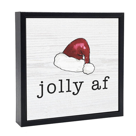 Jolly AF | 'Chunky' Wood Sign