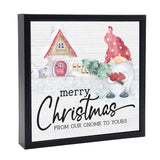 Merry Christmas From Our Gnome | 'Chunky' Wood Sign