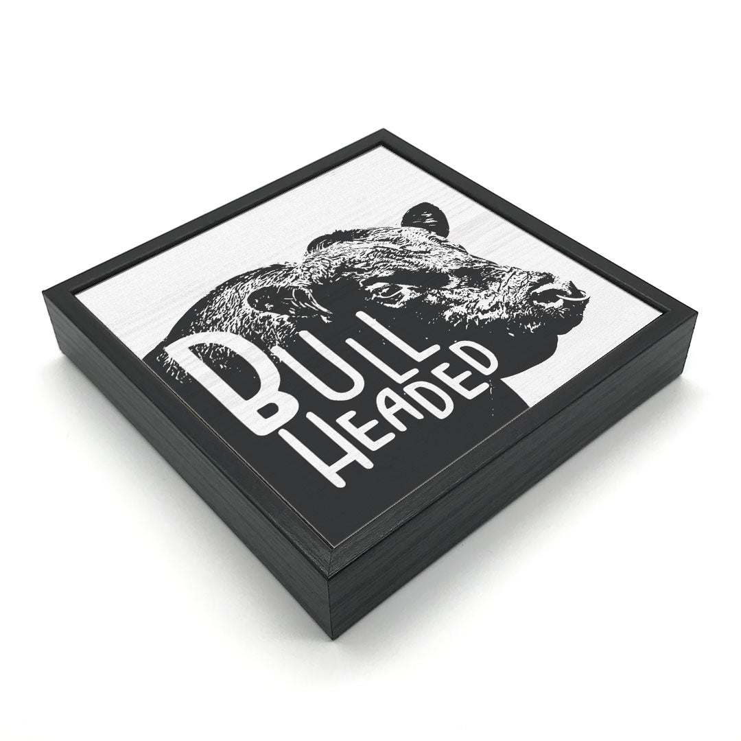 Bull Headed | Wood Sign