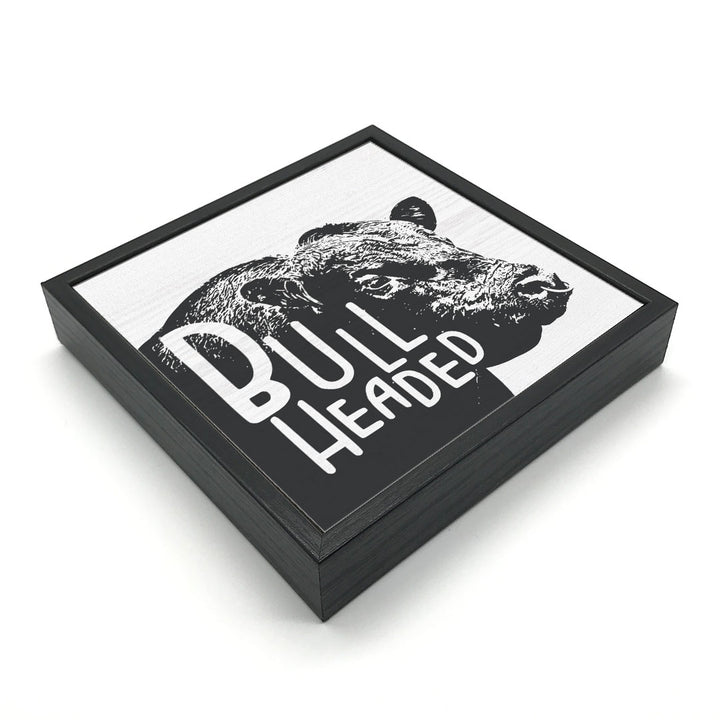 Bull Headed | Wood Sign