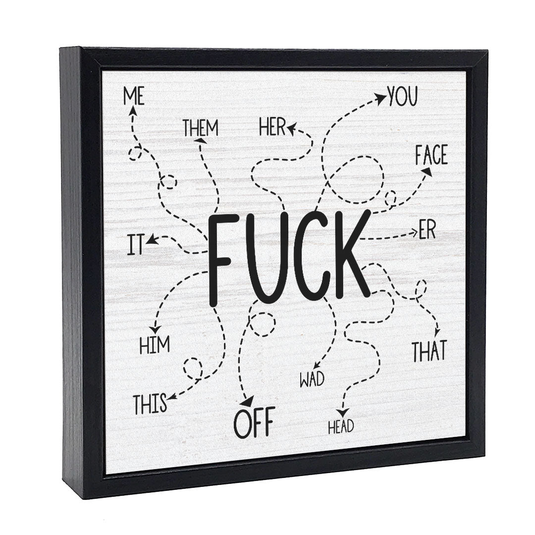 Fuck List | Wood Sign