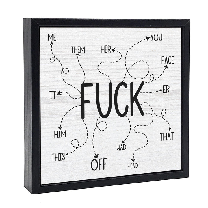 Fuck List | Wood Sign