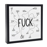 Fuck List | Wood Sign