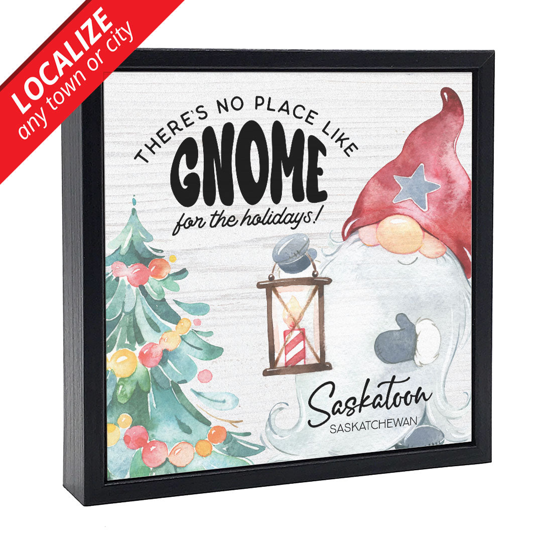 No Place Like Gnome PERSONALIZED | Wood Sign