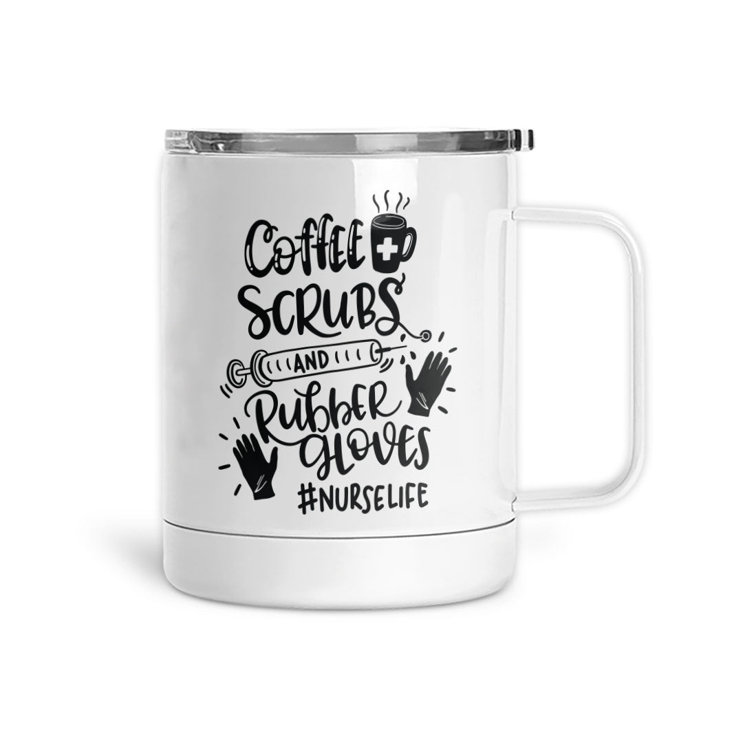 Coffee Scrubs &amp; Rubber Gloves | Mug