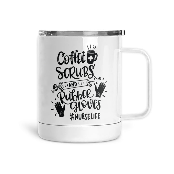 Coffee Scrubs &amp; Rubber Gloves | Mug