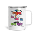 With A Fuck Fuck Here | Mug