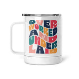 Overworked & Underlaid | Mug