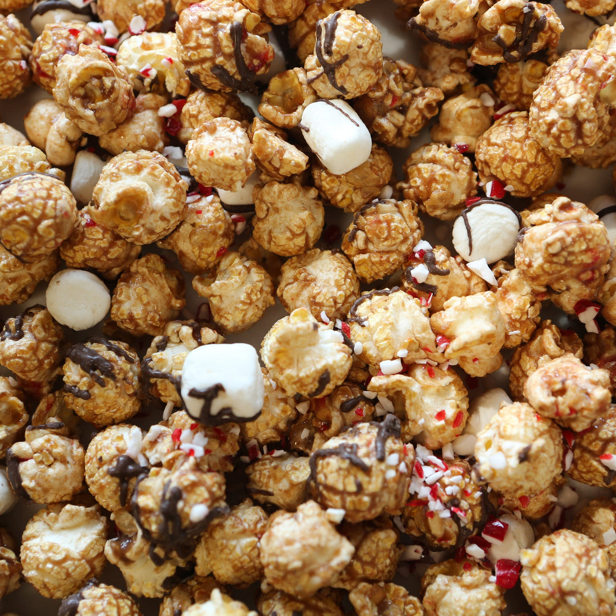 Utoffeea Candy Cane Hot Chocolate popcorn with candy cane bits