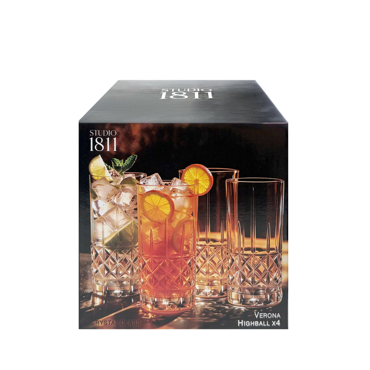 Verona Highball Glasses 410ml | Set of 4